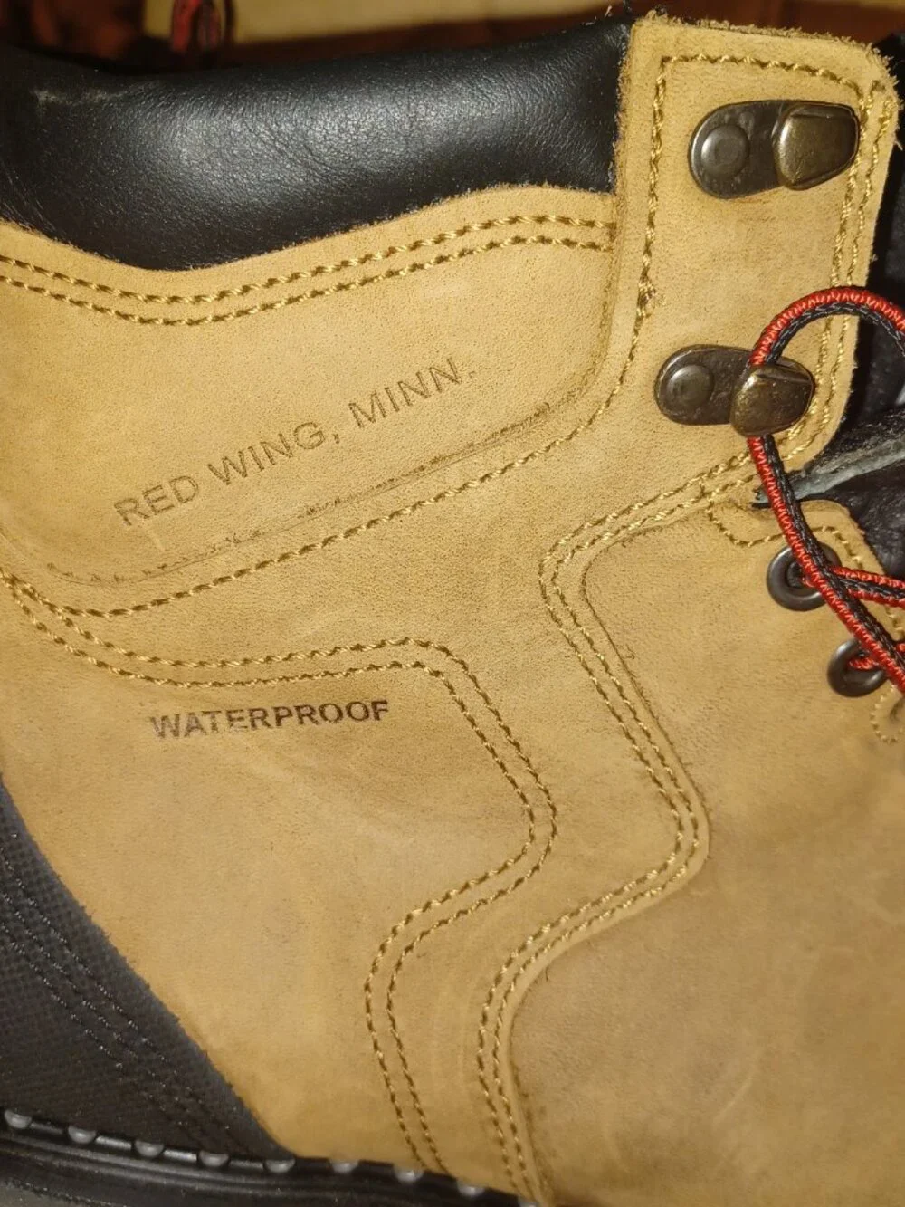 Red Wing 2410 Waterproof Boots (Composite/Non-Metallic Safety Toe) (USA) 8.5